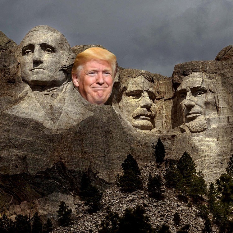 Trump on Mt. Rushmore