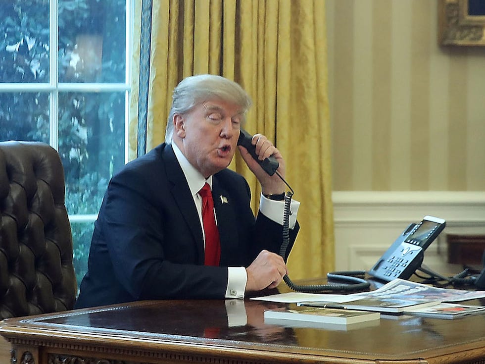 Trump on phone with Biden