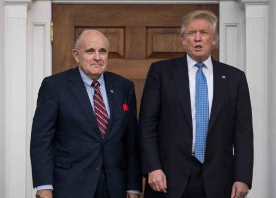 Chief Justice Giuliani with Trump